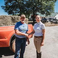 Nicole, an equestrian business owner